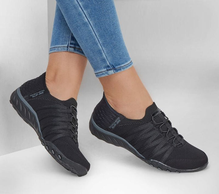 Skechers Women's Slip Ins Breathe-Easy- Roll-With-Me Shoe
