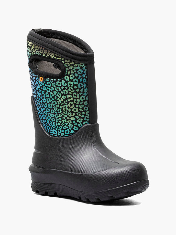 Bogs Kids Neo-Classic Rainbow Leopard Boot