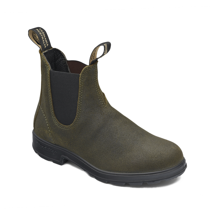 Blundstone Original 1615 Dark Olive Waxed Suede Boot