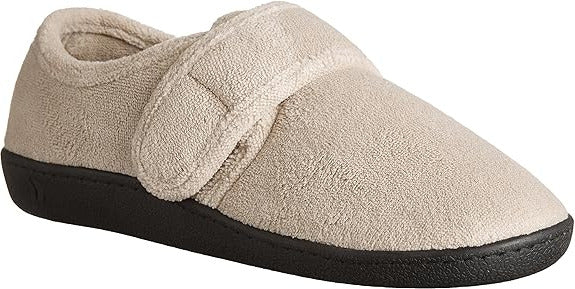 Isotoner Women's Microterry Velcro Slipper