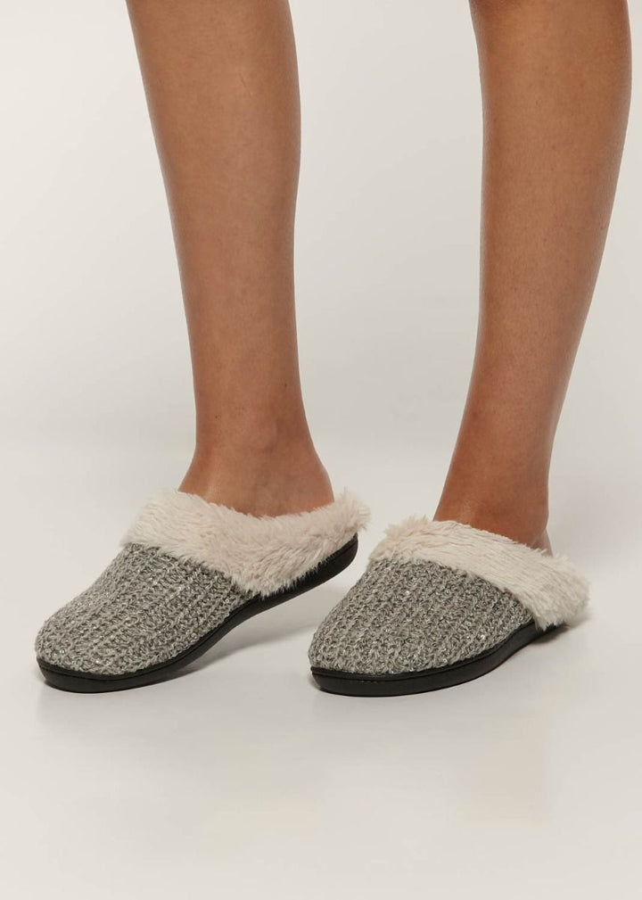 Isotoner Women's Sequined Knit Slipper