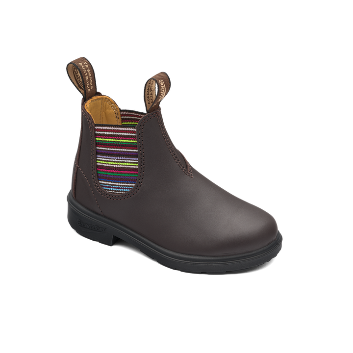 Blundstone Kid's 1413 Brown Striped Elastic Boot